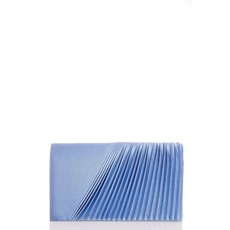 Quiz Ladies Satin Clutch Bag - Blue - One Size