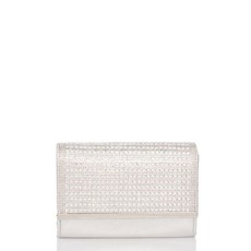 Quiz Ladies Shimmer Diamante Bag - Silver