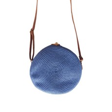 S-Cape Round Rattan Straw Bag