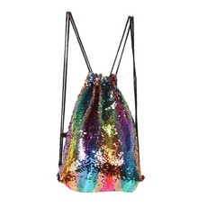 Sequin Draw String Bag