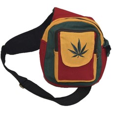 SKA Leaf Rasta One Strap Backpack