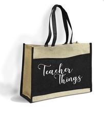 Teacher Things Tote Shopper Bag Gift