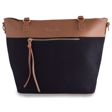 Urban Muse Autumn Tote (Black & Tan)