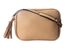 Vikson Beige Tassle Cross Body