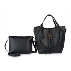 Vikson Black Bauble Trim Hobo