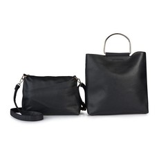 Vikson Black Metal Handle Hobo