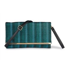 Vikson Blue Aztec Clutch