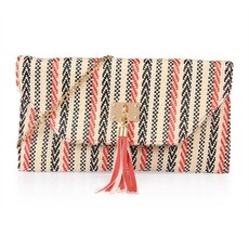 Vikson Multi Aztec Tassel Clutch