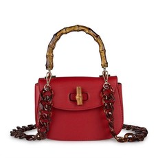 Vikson Red Bamboo Handle Cross Body