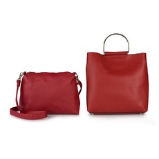 Vikson Red Metal Handle Hobo