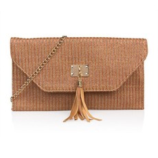 Vikson Tan Tassel Clutch