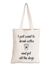 Wishbone Cotton Eco Tote Bag with Fun Slogan