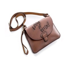 Yuppie Gift Baskets Music Note Bag of Love - Brown Leather