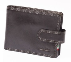 Paolo Rossi Genuine Leather Action Range Wallet - Black