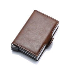 SIXTEEN10 Dual Credit Card Pop Up Wallet - Dark Brown