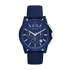 ARMANI EXCHANGE Mens Silicone Watch - AX1327 (Blue)