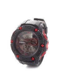 Bad Boy 100M-WR Digital Watch in Black & Red