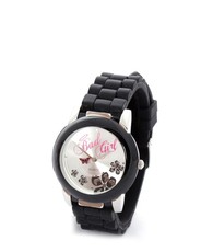 Bad Girl Blossom Analogue Watch in Black