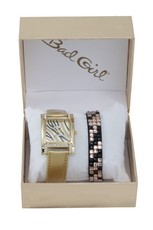 Bad Girl Glitterati Analogue Watch Set - Bronze