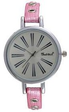 Bad Girl Gossip Analogue Watch in Silver and Pink