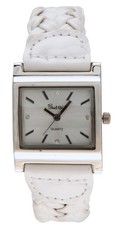 Bad Girl Twist Analogue Watch - White and Silver