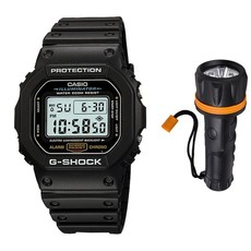 Casio G-Shock DW-5600E-1VDF Men's Digital Watch Bundle