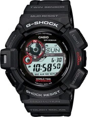 Casio Mens G-9300-1DR G-Shock Mudman Compass Solar Digital Watch