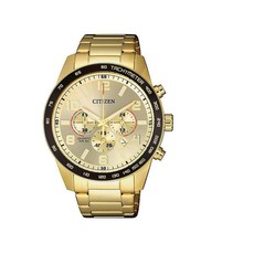 Citizen Gents Quartz Gold Dial Chronograph Watch