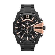 Diesel Mens Chief Series Watch in Black and Rose Gold