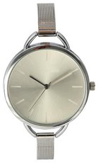 Digitime Women's Chiffon Analogue Watch - Silver