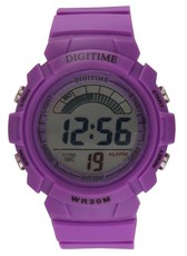 Digitime Women's LCD Blast Watch - Purple