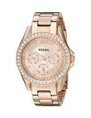 Fossil Women's ES2811 Riley Rose Gold-Tone Stainless Steel Watch with Link Bracelet (parallel import)