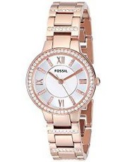 Fossil Women's ES3284 Virginia Three Hand Stainless Steel Watch - Rose-Tone (parallel import)