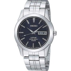 Gents Seiko Analogue 100m Date Sapphire Crystal - SGG717P1