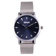 Gents Soviet Silver Mesh Blue Dial Watch - HFS001 - 01