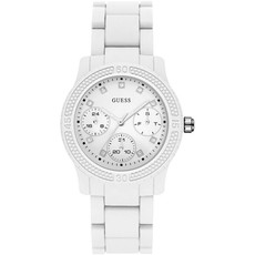 Guess Women's Elegant White Multifunctional Watch - W0944L1