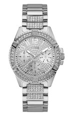 Guess Women's LADY FRONTIER Watch With Round Case - Silver