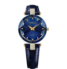 Jowissa Facet Strass Swiss Ladies Watch - Blue