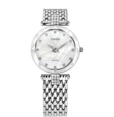 Jowissa Facet Strass Swiss Ladies Watch - Silver