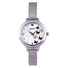 Ladies Soviet Silver Gold Mesh Silver Dial Watch - HFS003 - 01