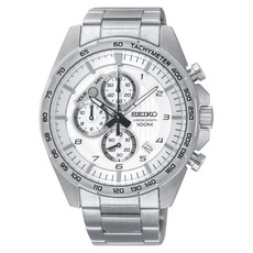 Seiko Gents Chronograph Water Resistant Watch - Stainless Steel