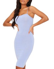 I Saw it First - Ladies Baby Blue Basic Cami Midi Dress