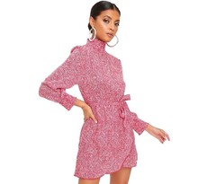 I Saw it First - Ladies Berry Berry Tie Waist Dress