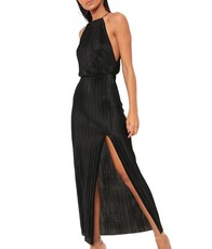 I Saw it First - Ladies Black Pleated Maxi Dress