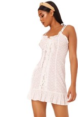 I Saw it First - Ladies White Broderie Anglaise Mini Dress