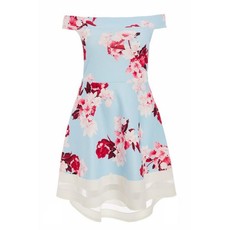 Quiz Ladies Curve Floral Bardot Dress