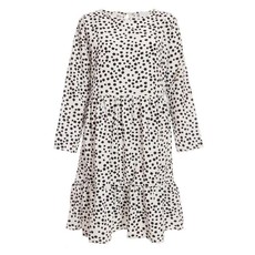 Quiz Ladies Curve Polka Dot Dress - White