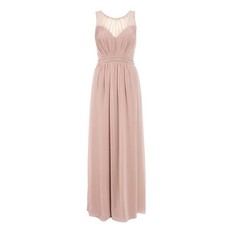 Quiz Ladies Embellished Maxi Dress - Mocha