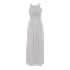 Quiz Ladies High Neck Maxi Dress - Grey