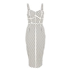 Quiz Ladies Polka Dot Midi Dress - White